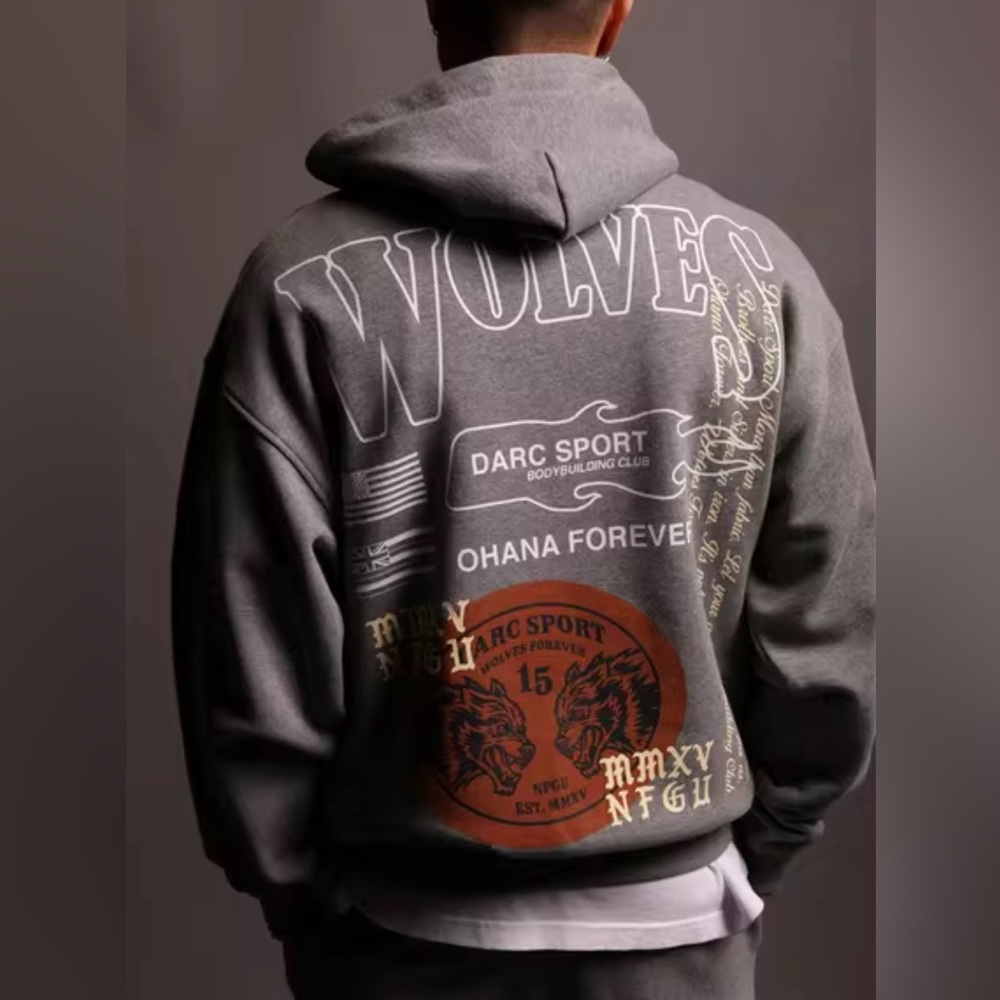 Darc Sport Hawaii “Ohana Forever”‎ Hoodie Wild Gray Wolf  835/1000 Size L